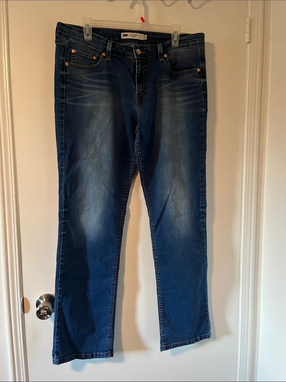 Levi's Women's Medium Blue Straight-Leg Jeans